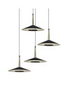 ORION * COLGANTE CIRCULAR NEGRO/CUERO  4L LED  32W  3000K